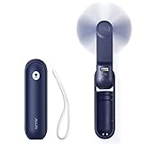 JISULIFE Handventilator, Mini Tragbarer Handventilator, Batteriebetrieben [14-21 Stunden],...