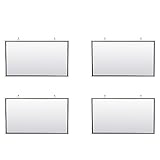 Xptieeck Tragbare Projektor-Leinwand für Heimkino, Outdoor, HD, faltbar, 254 cm, Weiß, 24 Stück