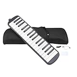 32 Tasten Melodica | Air Piano Keyboard | Mundstück Talk Box | Doppelrohr Melodica Instrument,...