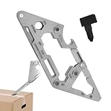 Quzente Multifunktionskarabiner, Edelstahl-Clips, Outdoor-Karabiner, für Camping, Wandern, Outdoor,...