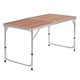 CampFeuer Aluminium Campingtisch für 6 Personen | 120 x 60 cm | Gartentisch faltbar, Falttisch,...