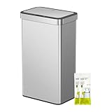 EKO NOVA 80L Mülleimer mit Sensor, Automatischer Küchenmülleimer, rechteckiger Bewegungssensor...