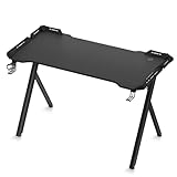 HENGMEI Gaming Schreibtisch Mit Licht 160x60x75cm Stehpult in Gaming Tisch Groß Computertisch PC...