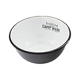 CAMPWERK Emaille Schale Ø 15cm, Campingschale, Campingschüssel, feuerfestes & robustes...