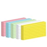 Fhlbestyu Karteikarte A7, 500 Stücke, 7,4 x 10,5 cm Linierte Karteikarte für Mark,...