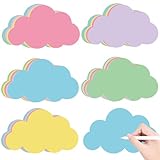 Wolken Moderationskarten, 50 Stück Moderationskarten Set, 5 Farben Metaplankarten Groß...