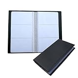 mkemka Visitenkarten aufbewahrung für 120 Karten PU-Leder Visitenkartenmappe Visitenkartenbox für...