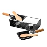 NEIQIUWING Antihaft-Grill-Käse-Raclette-Set, Grillbrett, Backfürm, Edelstahl