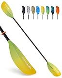 Abahub Kajak Paddel verstellbar 210cm bis 230cm 3teilig Doppelpaddel Schwimmende Kajakpaddel...