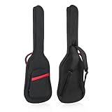 Bassgitarren Tasche 0.25in/6mm Polsterung Wasserdichtes E-Bass Case, E-Bass Gig Bag Rucksack mit...