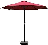 NOALED Überhängender Regenschirm Gartenschirm für den Außenbereich, 9 Fuß/2,7 m,...