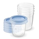 Philips AVENT SCF619/05 Aufbewahrungsbecher für Muttermilch, Becher inklusive Deckel