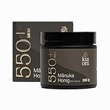 kiaora Mānuka - Manuka Honig 550 MGO + 300g im Glas (lichtundurchlässig, kein Plastik) -...
