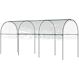 Outsunny Gartengewächshaus Tomatenhaus 4 x 1,23 x 1,71 m 4 Stahlbögen - PVC-Plane