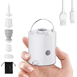 Motorenbau Luftpumpe für aufblasbare Gegenstände, elektrische Mini-Luftpumpe mit 1600 mAh Akku,...