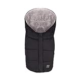 babycab Winter-Fußsack Hella schwarz - für Babyschale, Tragewanne - Anti-Rutsch-Pad auf der...