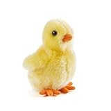 Living Nature AN364 Soft Toy Plüschtier Bauernhofvögel, Hühner und Enten, Weiß/Gelb