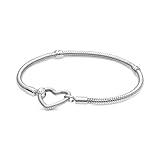 PANDORA Armband Moments 'Herzverschluss' silber 599539C00 18 cm