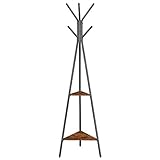 VASAGLE Garderobenständer in Baumform, Kleiderständer, freistehende Garderobe, Industrie-Design,...