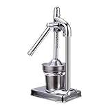 Handgepresste Zitronen- und Orangenpresse aus Edelstahl, 20 x 14 x 38 cm, manuelle Zitronenpresse,...