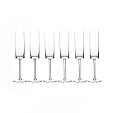 Champagner Flöten 6 Pcs Kristallglas Champagner Gläser High Champagner Flöte Set Home 180Ml...