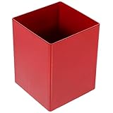 DEARMAMY Moderner Metall Stifthalter Rot Großer Kapazitäts Schreibtisch Organizer für Stifte...