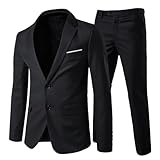 Allthemen Anzug Herren Anzug 2 Teilig Slim Fit Herrenanzug Hochzeit Anzüge Herren Modern Sakko für...
