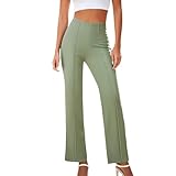 Cargohose für Damen, Streifen-Passform, Club, Büro, Sommer, elastische Taille, flippig, bequem,...