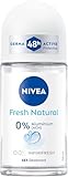 NIVEA Fresh Natural Deo Roll-On, Deoroller ohne Aluminium mit frischem Duft, Deodorant mit...