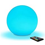 Mr.Go 8' LED Kugelleuchte Sphäre Lampe Farbwechselndes Stimmungslicht mit 16 Farbe Dimmbar & 4 RGB...