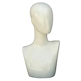 Mannequin Hats Perückenständer, Kopf mit Schultern, Dummy-Kopf-Modell für Kopftücher, Schals, 20...
