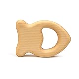 GRÜNSPECHT Edelsteinrassel Fisch, Holzrassel gefüllt mit Edelsteinsplittern, trainiert Greifsinn &...