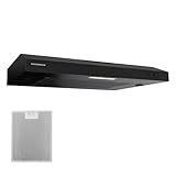 HEINNER CH-MD190BK Dunstabzugshaube, 60 cm, Saugleistung 190 m³/h, 2 Geschwindigkeitsstufen, leise...