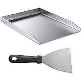 Smartpeas Edelstahl Grillplatte - 30x40 cm Universal Plancha für Kohle- und Gasgrills - Grillplatte...