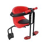 Fahrradsitz Kinder Vorne Kindersitz Fahrrad, Abnehmbarer Babysitz Kindersattel mit Rückenlehne &...