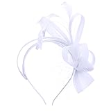 Risipu Fascinator für Hochzeiten, Damen-Accessoires, elegante Federn, handgefertigt, Fascinator...