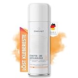 ONELIQIT® Etikettenentferner, Etikettenlöser, Klebereste Entferner mit Orangenöl 200ml für das...