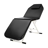 GDSKR Kosmetikbett Massagetisch, Tragbare SPA Salon Bett mit 3 Zonen Klappbar, Mobile Massagebett,...