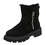 TYUIOP plateau boots damen hausschuhe damen lammfell gefütterte gummistiefel damen gummi...