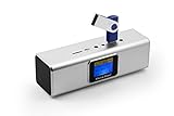 Musicman MA Soundstation Stereo-Lautsprecher mit integriertem Akku und LCD Display (MP3 Player,...