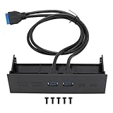Gosera 5,25 Frontpanel-USB-Hub mit Anschlüssen, 5 Gbit/S, USB 3.0, Optisches Laufwerk, Frontpanel,...