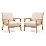 Mingone 2er Set Sessel Gepolsterter Cocktailsessel Skandinavischer Stil Loungesessel Modern...