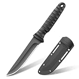 TIMKOSS Outdoor Messer Scharfes Survival Jagdmesser mit Scheide Kydex für Camping Bushcraft und...