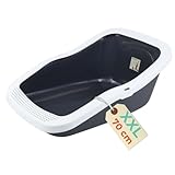 XXL Katzenklo Katzentoilette groß Großes Katzenklo 70 cm Katzen Klo offen Katzenklo hoher Rand...