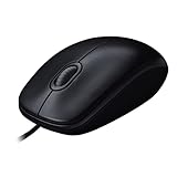 Logitech M90 Maus mit Kabel, 1000 DPI Sensor, USB-Anschluss, 3 Tasten, Für Links- und...