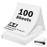 Thermopapier A4(100 Blatt), Thermopapier BPA-frei & Schnelltrocknend, Thermodrucker Papier...