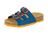 Lico Unisex Kinder BIOLINE KIDS Pantoletten, Marine/ Orange, 34 EU