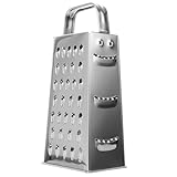 SEWACC Edelstahl Käsereibe und Gemüsereibe mit Rutschfestem Griff 8 Zoll Multifunktions...