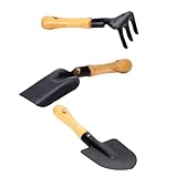 Hohopeti 3 Stück Teiliges Gartenwerkzeug Mini Schaufeln Rechen Bonsai Pflanzwerkzeuge...