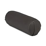 Bodhi Yoga Mini Bolster ECO | Ø 14 cm | 100% Bio-Baumwolle | Nackenrolle mit Buchweizenschalen |...